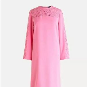 Laser-cut eyelet dress in 365 crepe (New)